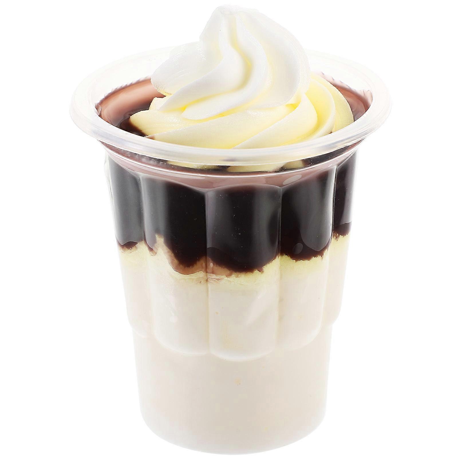 Realistic Ice Cream Model Perfect For Children's Play And Scene Decor Chocolate Color 1Pcs