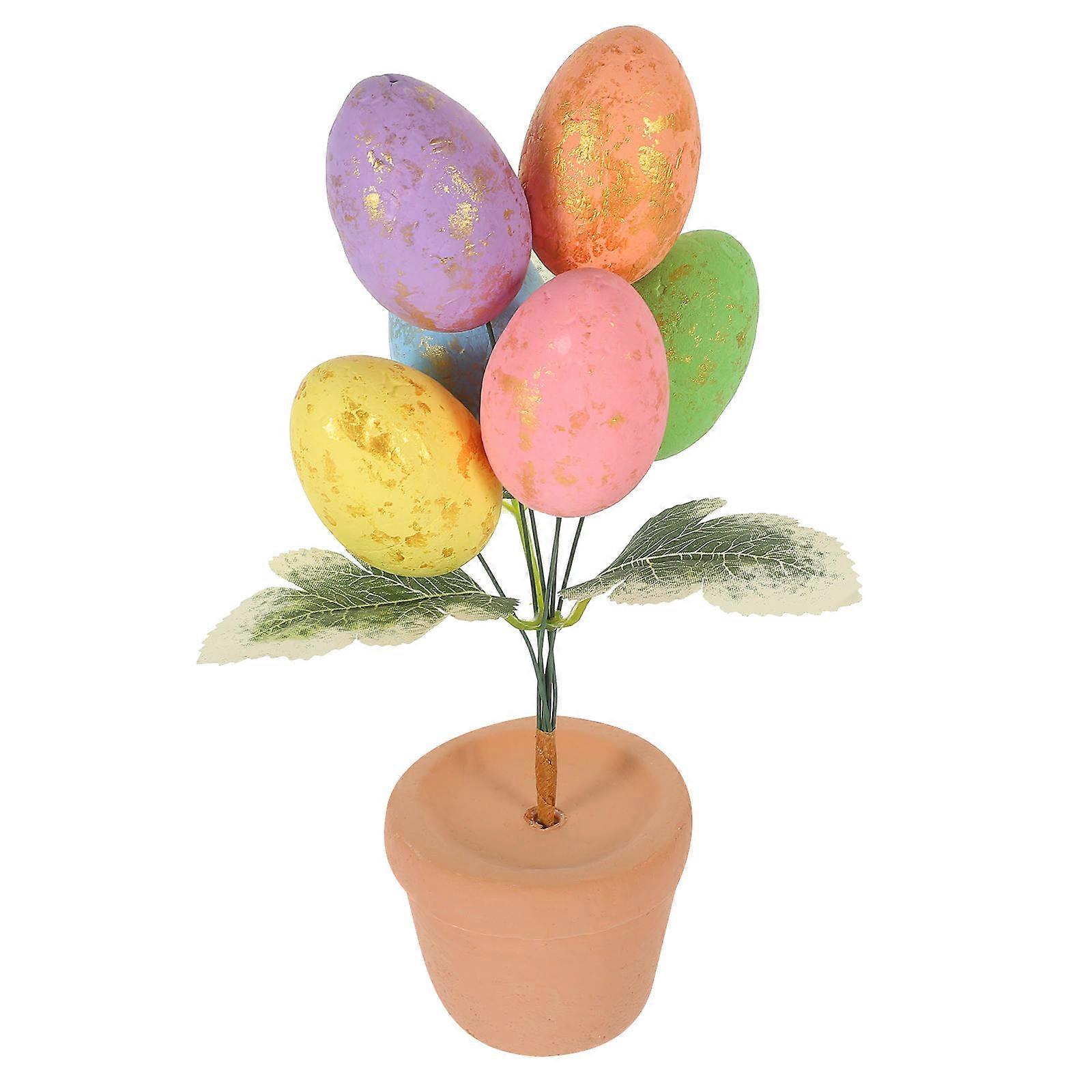 Easter Egg Decoration Medium Desktop Ornament Multi Function 1Pack For Family Friends Celebrations