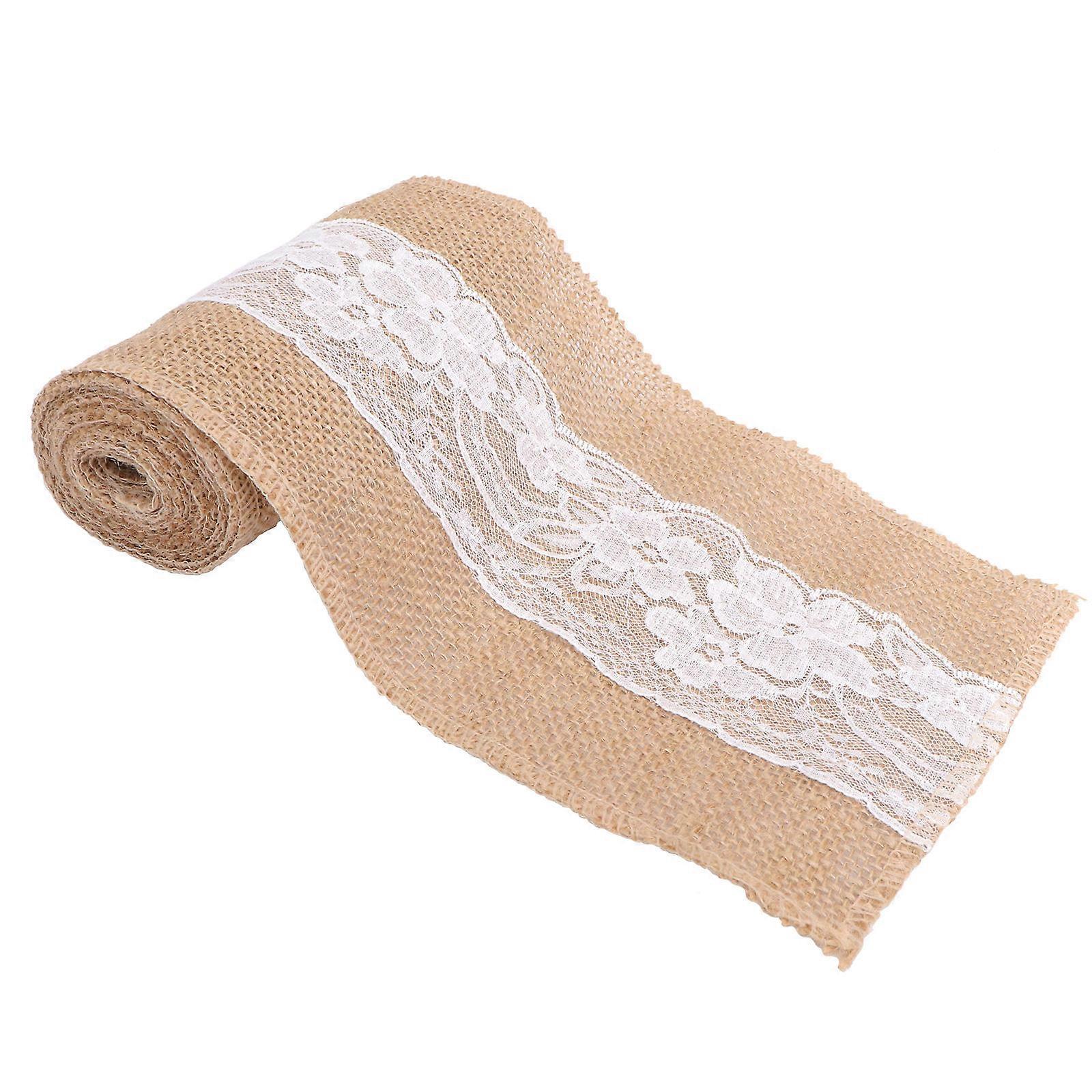 Vintage Jute Table Runner 240x15cm Ideal For Everyday Use Dining Table Buffet 1Pcs