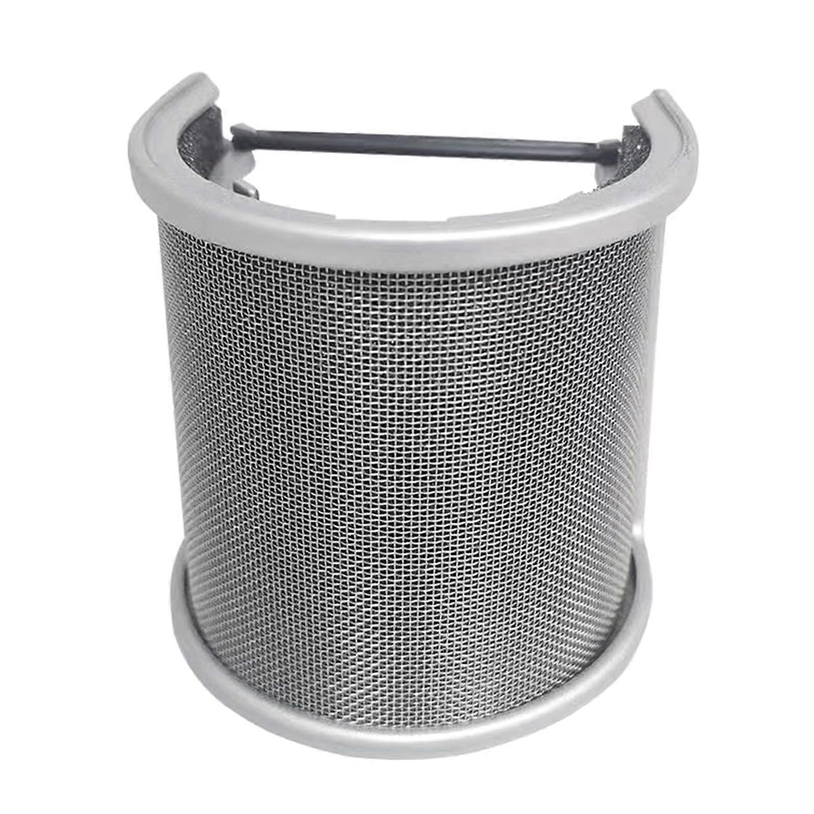 Pop Filter Microphone Shield Meshing DoubleLayer Microphone Covers Microphone Windscreen Accessory Filter for Microphone Pop Shield Silver