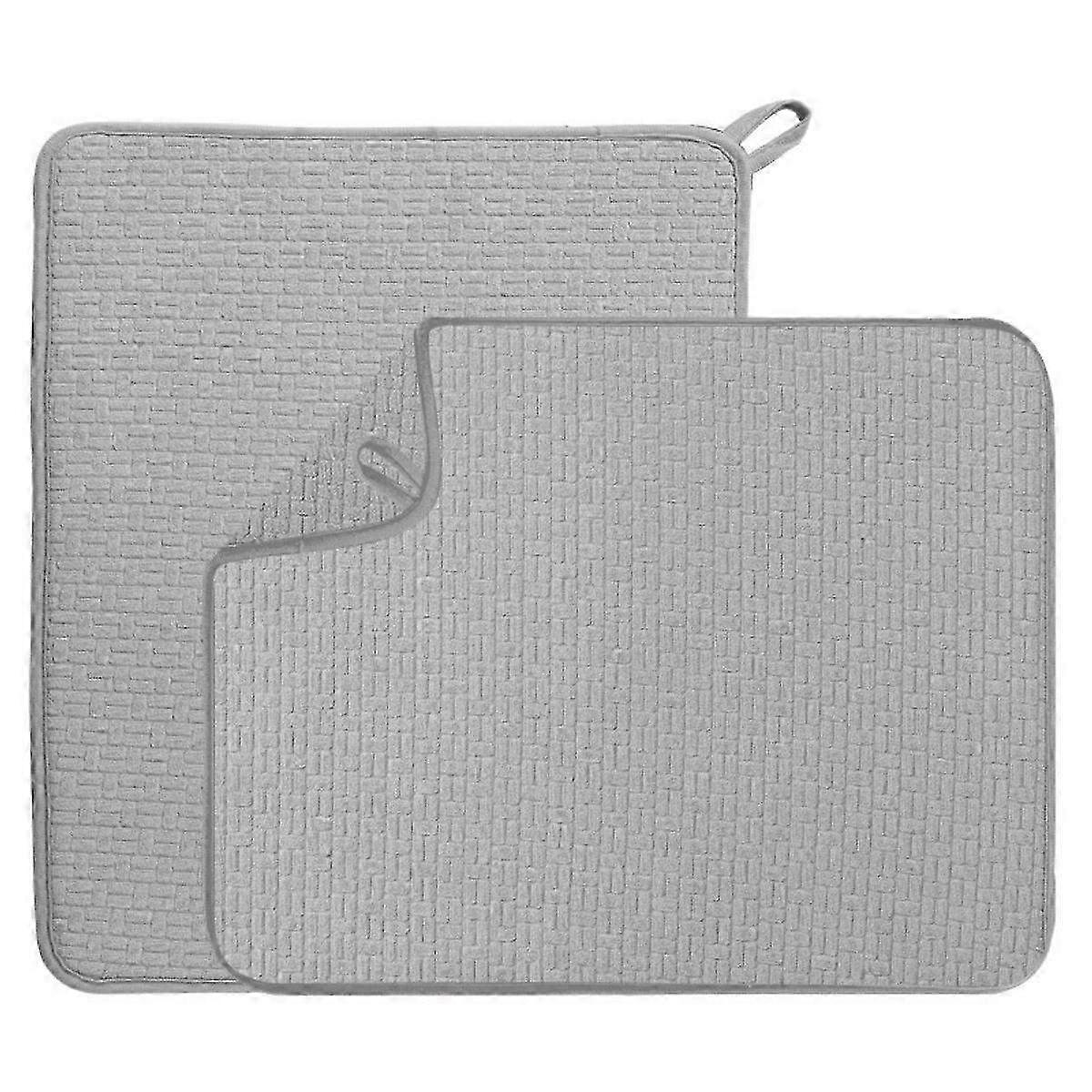 Super Absorbent Kitchen Countertop Dishwashing Mat with Ultra-Fine Fiber - Durable & Quick-Dry Mat for Efficient Dish Drying