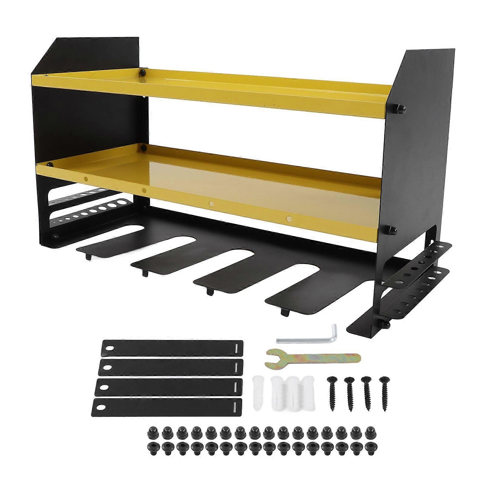 Workshop tool storage shelf wall mount 18 inch