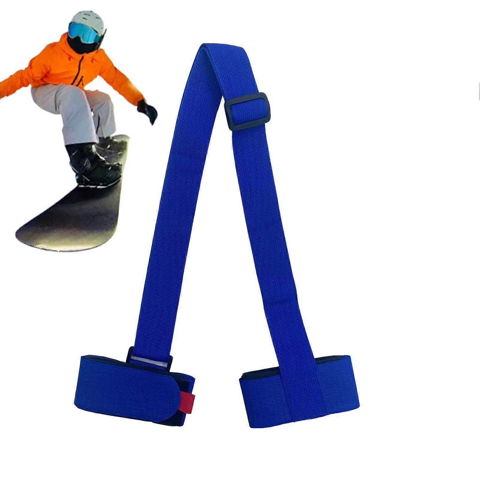 Ski Carry Strap, Adjustable Nylon Shoulder Strap for Mountain Skis Blue