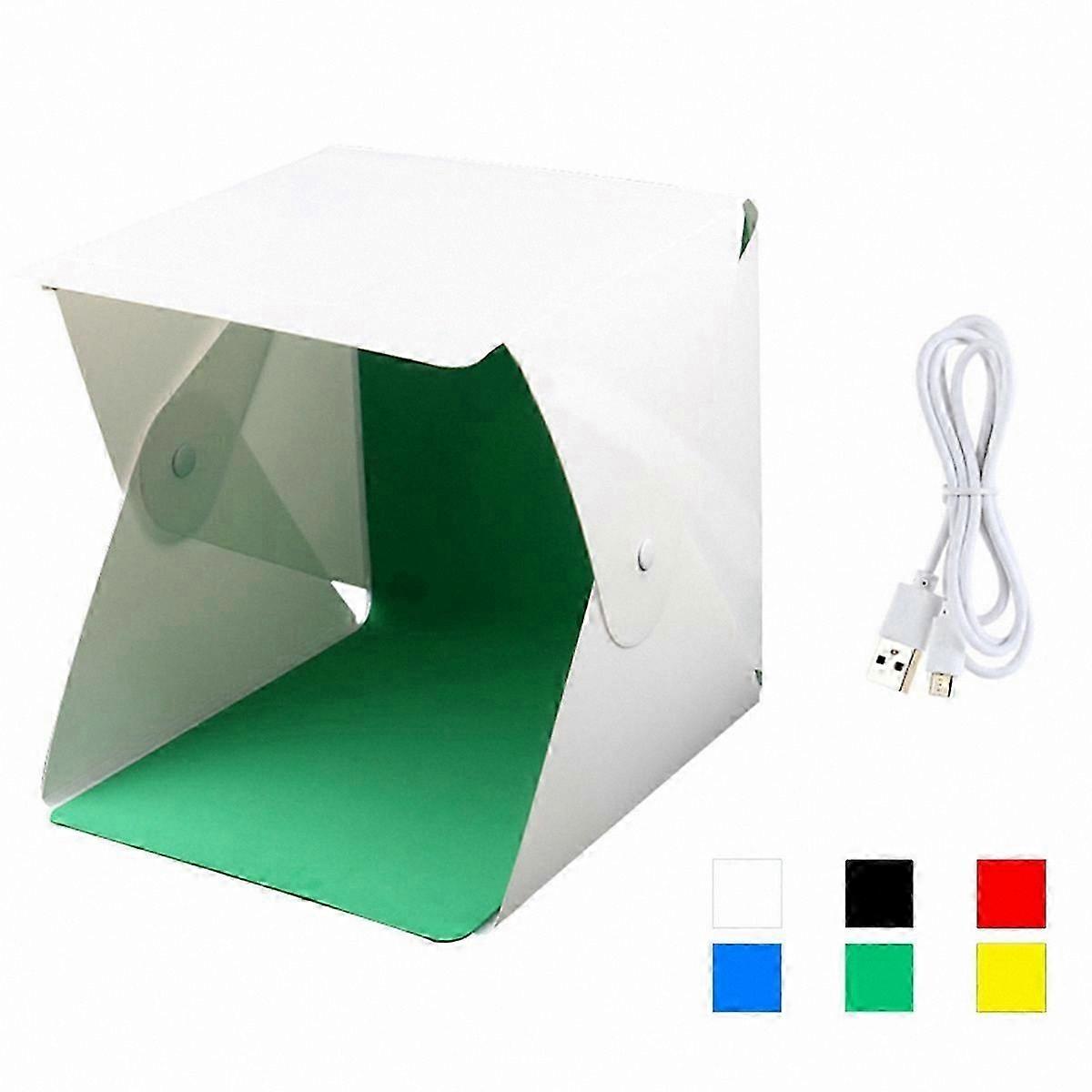 Portable Mini Softbox with LED Lights for Photo Booths Folding Design