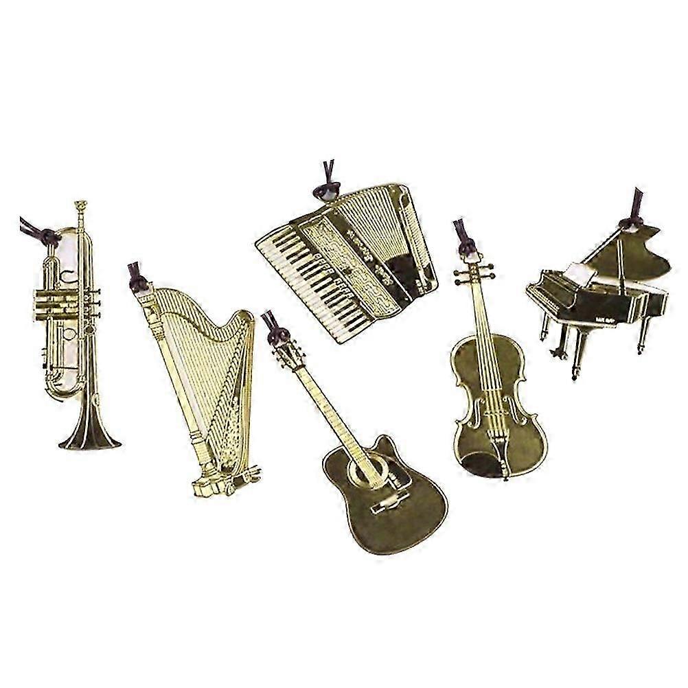 楽器ブックマークエレガント真鍮ブックマークステーショナリー6個