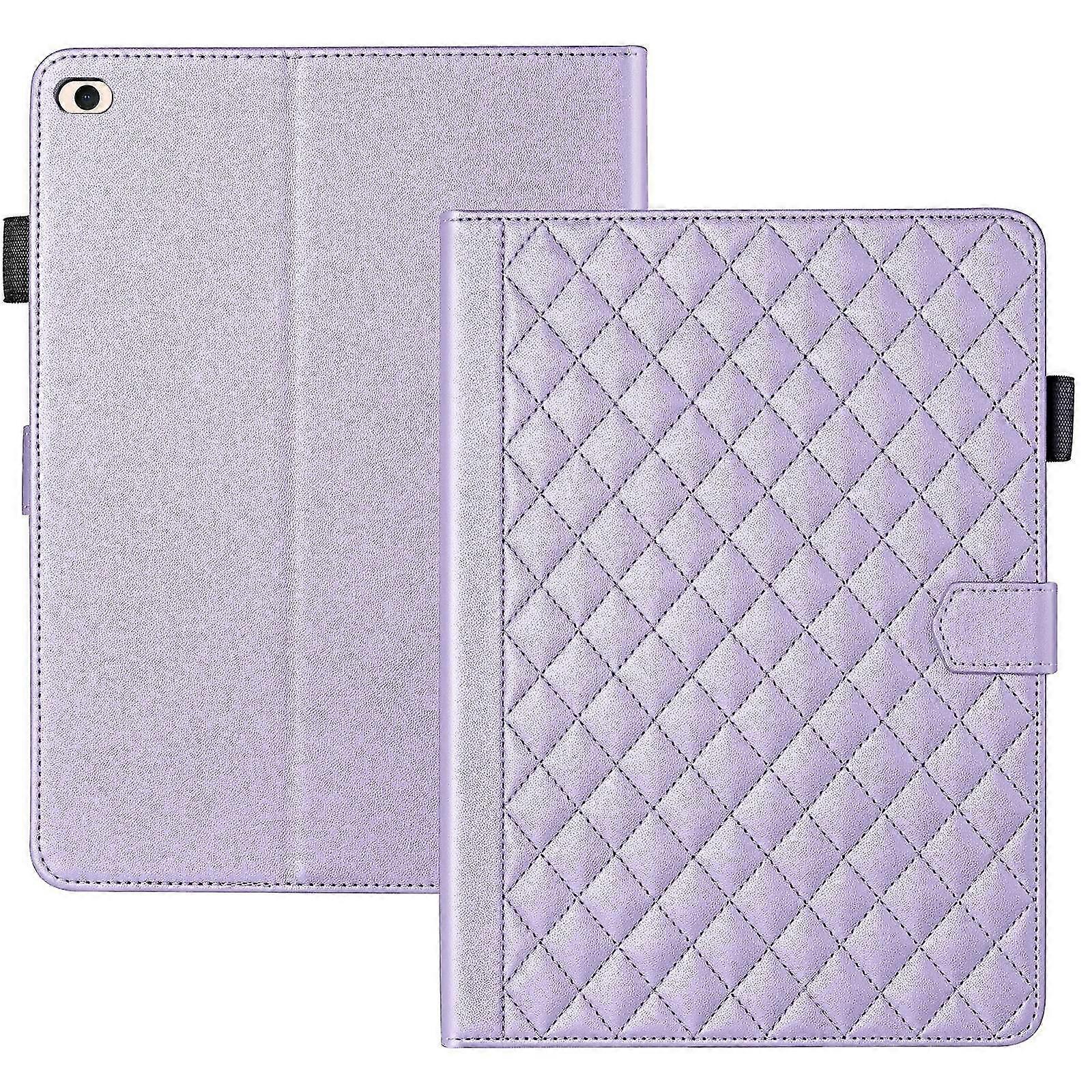 For iPad mini 5 / mini 4 / mini 3 Rhombus Lattice Leather Smart Tablet Case