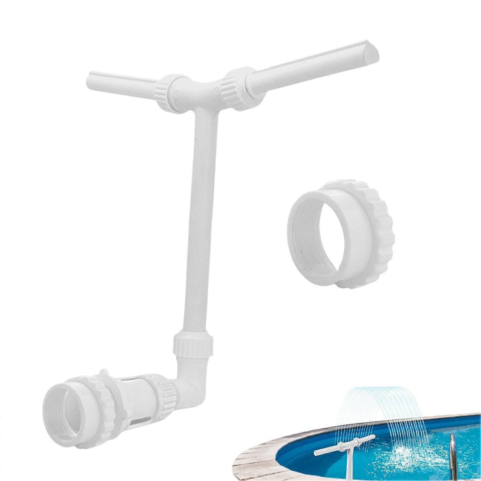 Spray Pool Waterfall Swimming Pool Fountain Adjustable Waterfall Dual Spray TShaped InGround for Cooling Swimming Ref: 4026