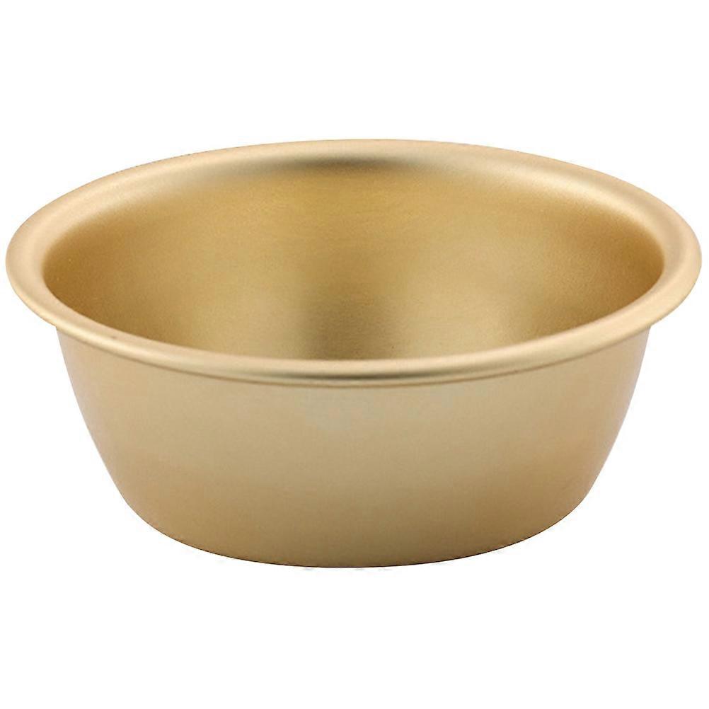 Stylish Golden Korean Bowls Multi-functional For Serving Soup Rice Suitable For Tableware 5.3×3.7×2In Round 1Pack