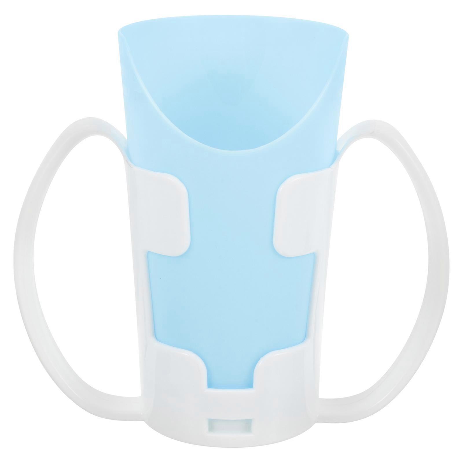 Plastic Drinking Cups with Inclined Mouth Design for Easy Use by Disabled Patients and Elderly Assorted Color