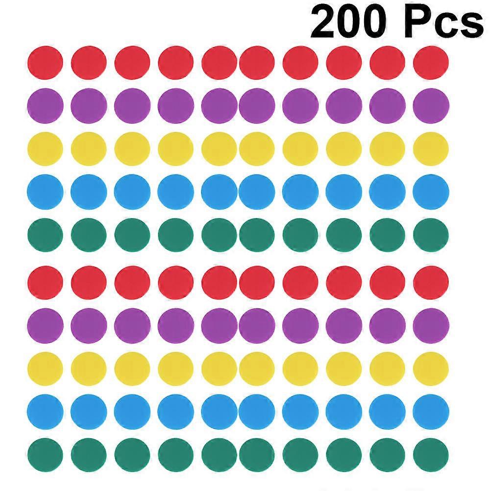 Colorful Acrylic Counting Chips for Kids Learning Toys and Games Accessories 25mm