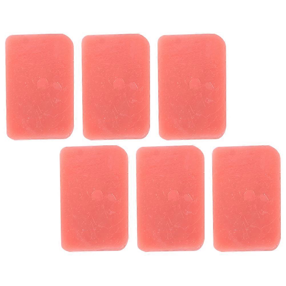 6pcs PVC Fake Luncheon Meat Slices – Realistic Food Decoration for Home, Kitchen, Photography Props, Parties & Teaching – Safe & Reusable Model