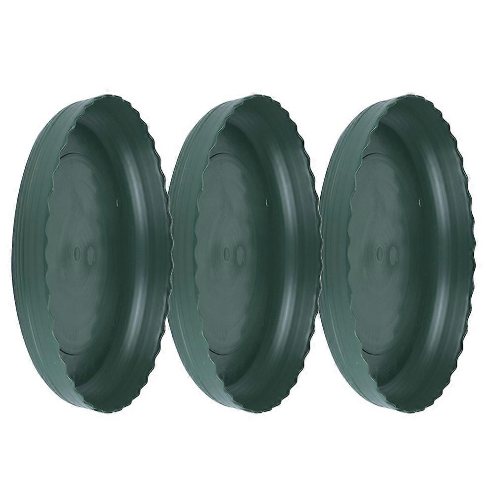 It seems you're referring to a product listing for **"3pcs Round Plastic Flower Pot Trays with Cork Base Drip Trays for Succulent and Plant Pots –