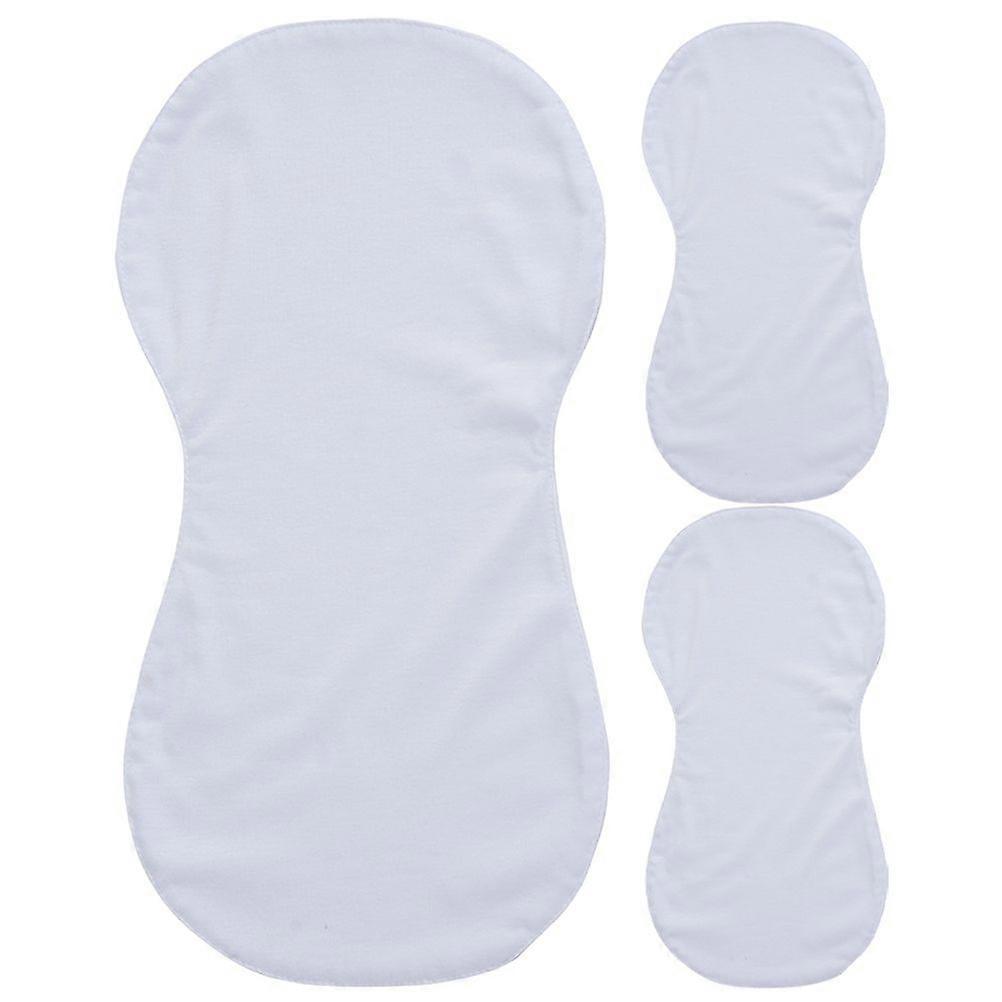 3 pcs Sublimation Blank Burp Cloth DIY Blank Burping Cloths Heat Transfer Burping Cloth