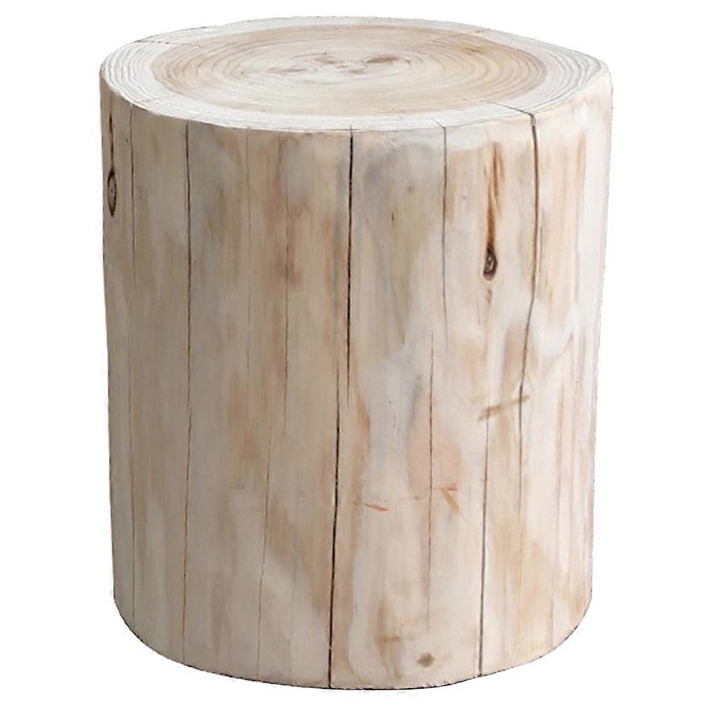 Natural Solid Wood Stool – Versatile Tree Stump Footstool, Dressing or Bedside Table for Home Decor