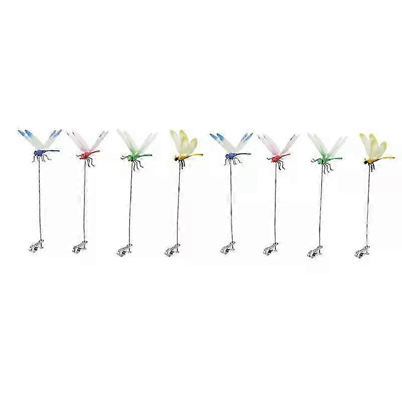 A 3-8 Pack Simulation Dragonfly Bug Deterrent Clip, a Realistic Bug Repellent Clip for a Hat or Garden Decor.