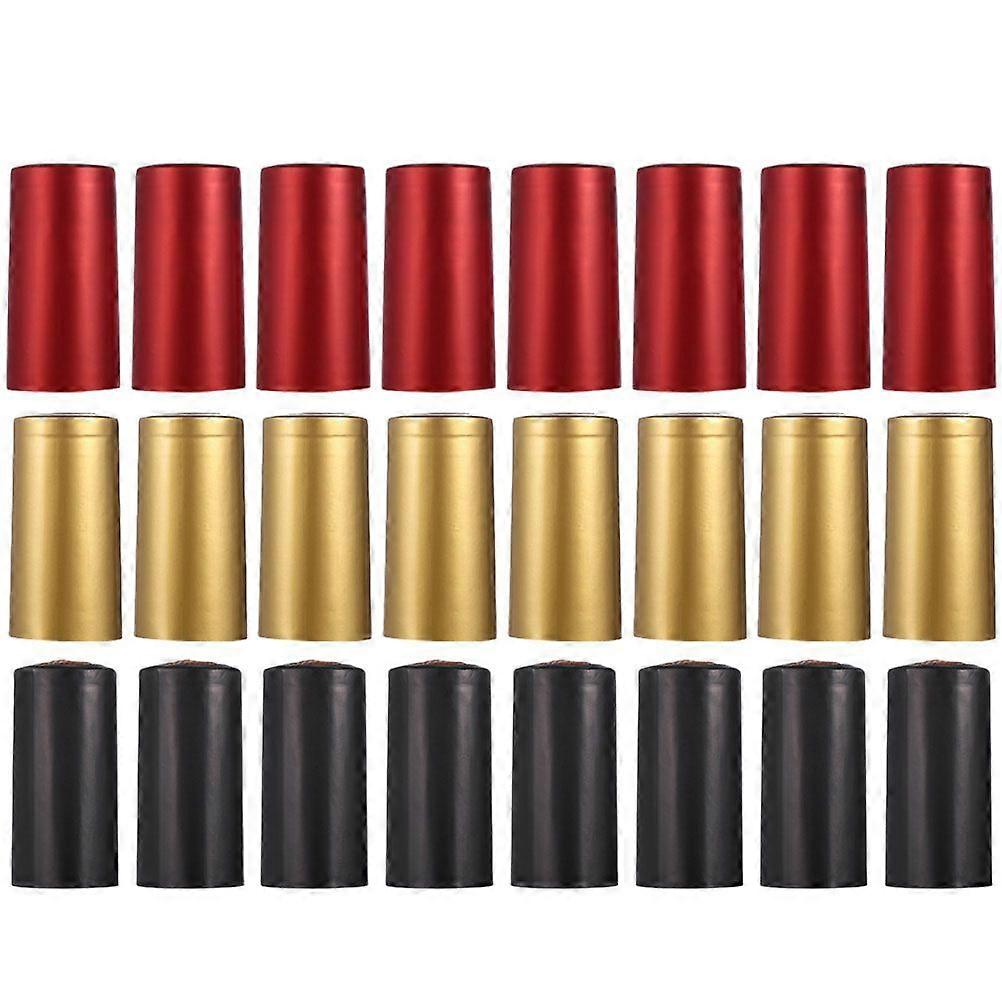 60pcs Wine Bottle Caps Heat Shrink DIY Red Wine Bottles Sealing Capsules