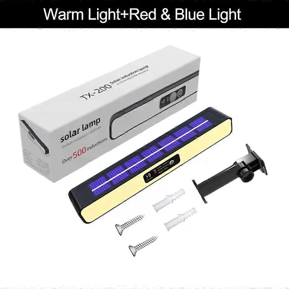 Solar Strobe Warning Lights Flash Lights Waterproof Security Wall Lamp Outdoor