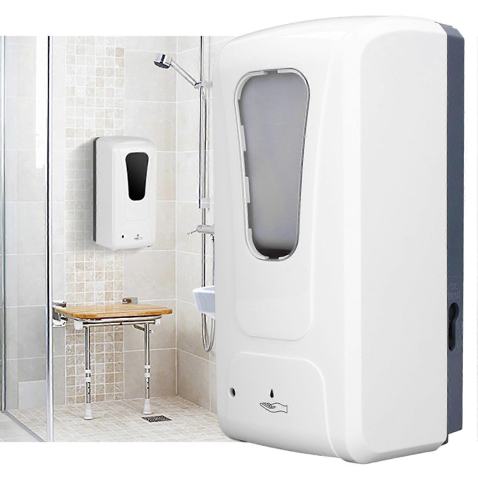 900ml Automatic Spray Soap Dispenser White 26x12x11cm Touchless