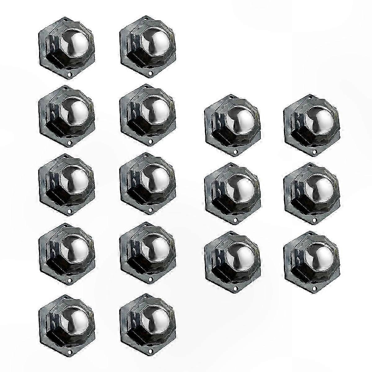 Small Appliance Caster Wheels, 360-Degree Rotating Stainless Steel Universal Rollers