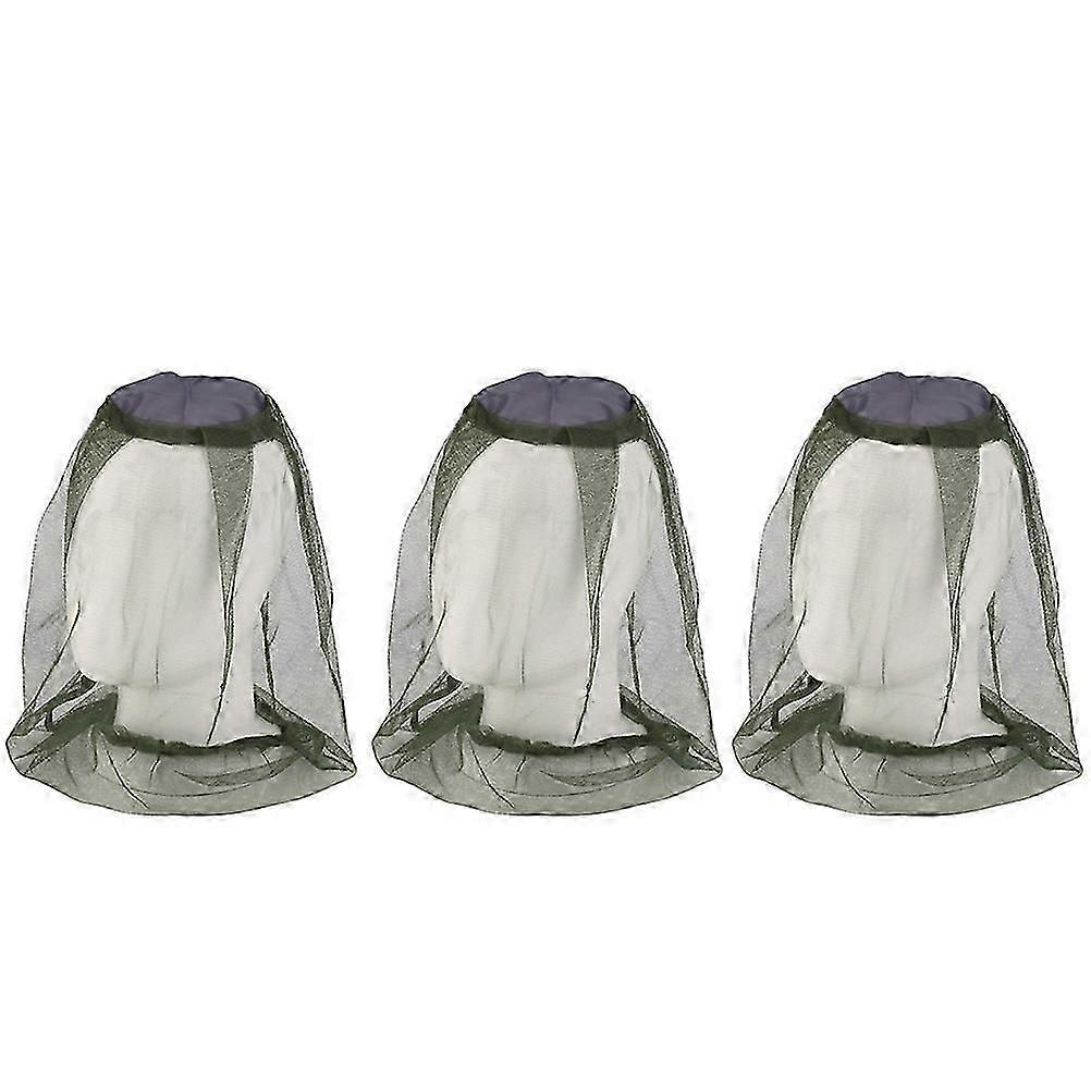 Outdoor Mosquito Net Cap - 3 Pack Anti-Bite Face & Neck Protector for Hiking