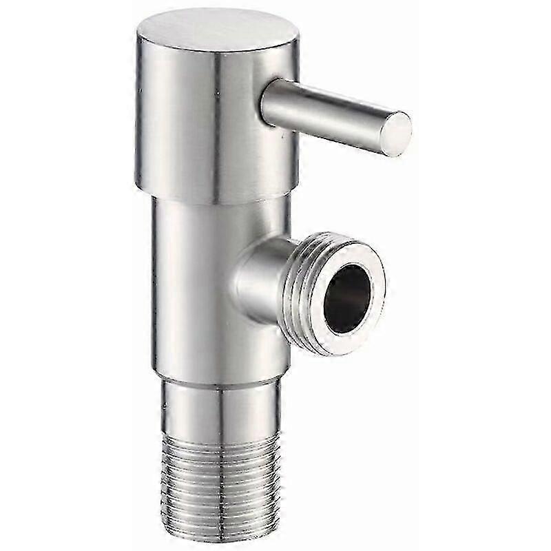 Angled regulating valve with handle, stop valve for kitchen and bathroom