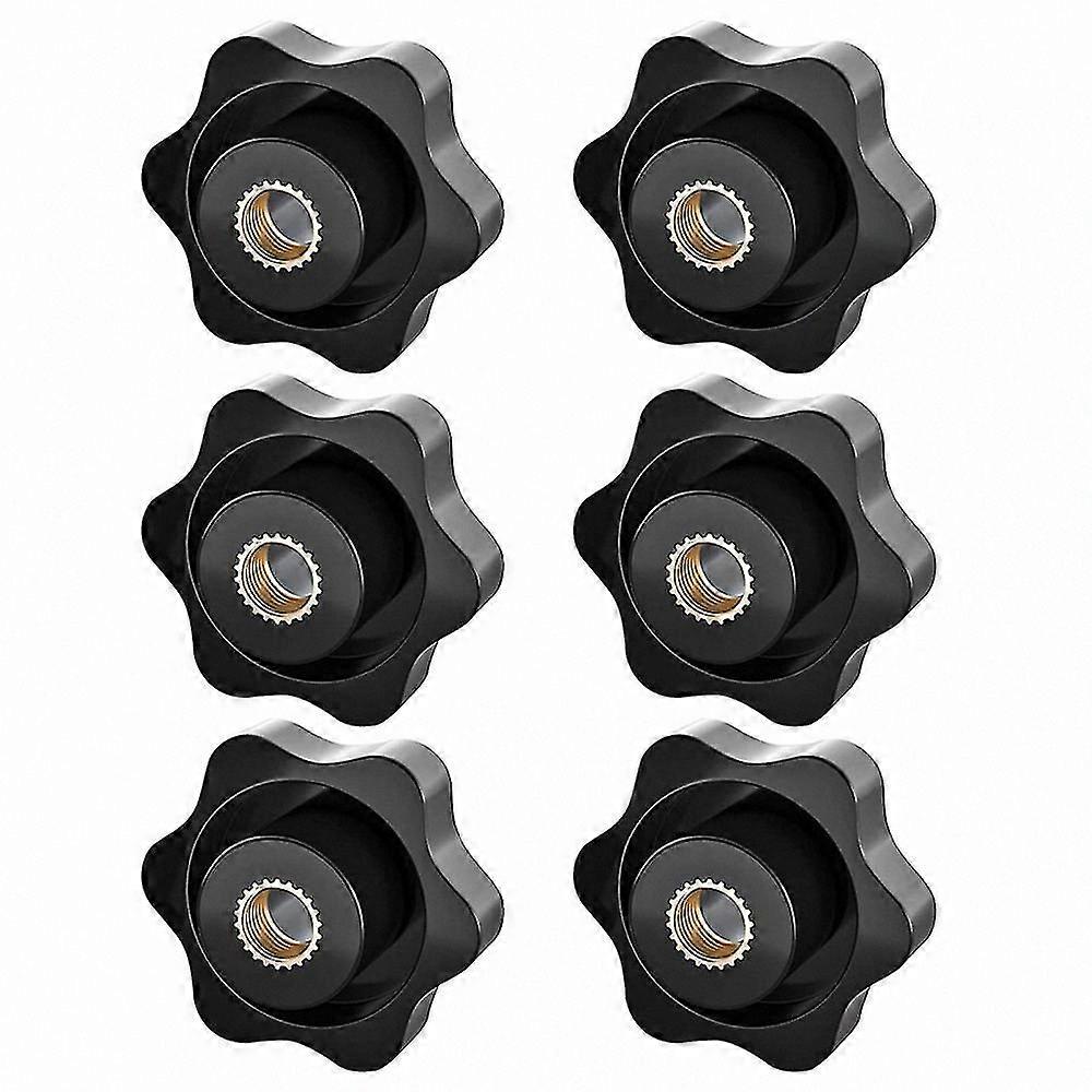 M8 Threaded Clamping Knob, Star-Shaped Nut with Knurled Grip, Suitable for Mechanical, Furniture, and Electronic Equipment Applications