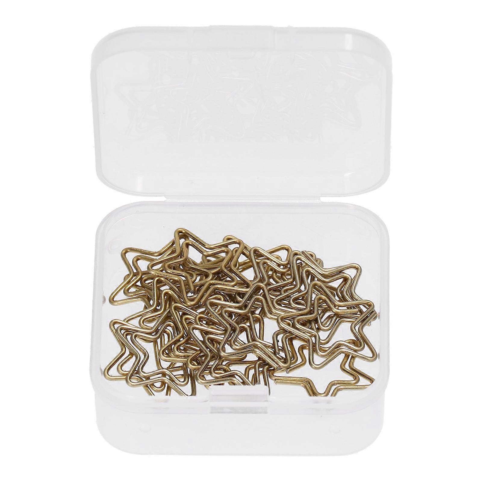 Rustproof Mini Iron Paper Clips Lightweight Portable Office Use