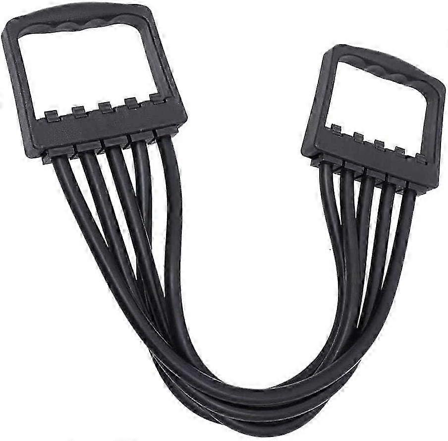 Fitness Chest Expander, 5 Detachable Elastic Tubes, Adjustable Cable Exerciser