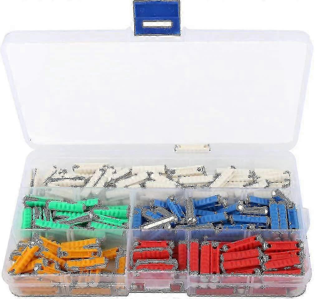 200pcs Continental Torpedo Type Fuses With Plastic Storage Box 5a 8a 10a 16a 25a