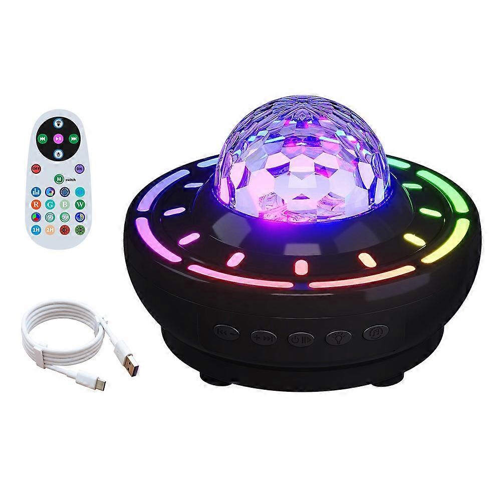 SSL001-C USB Rechargeable Starry Sky Projector Night Light Bluetooth-compatible Speaker RGB Atmosphere Lamp with Remote