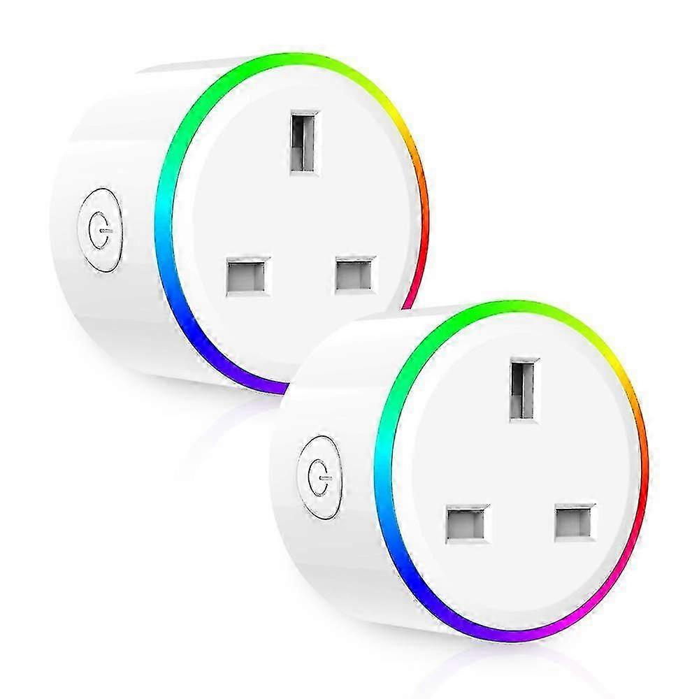 Smart Plug Mini WiFi Outlet Works with Alexa Echo Google Home 2.4GHz Remote Voice Control