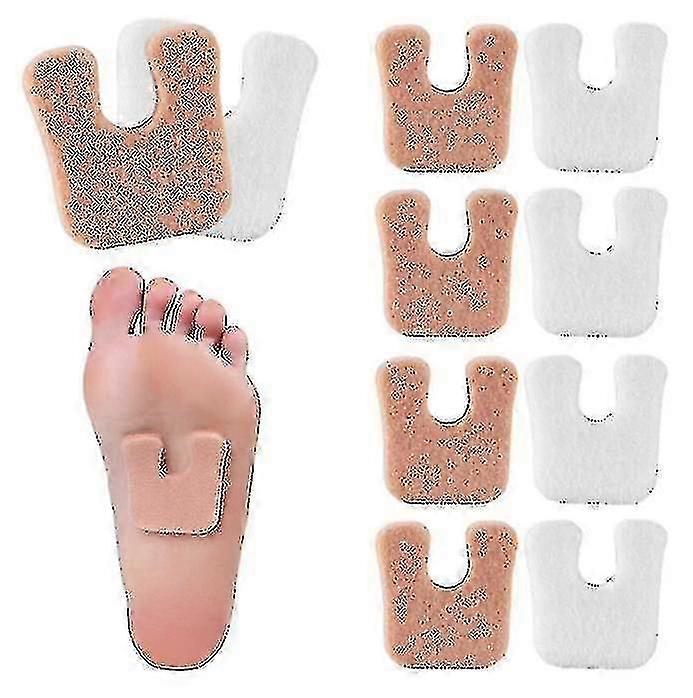10 Pairs U-shaped Felt Callus Pad Adhesive Foot Pads U-shaped Self ...