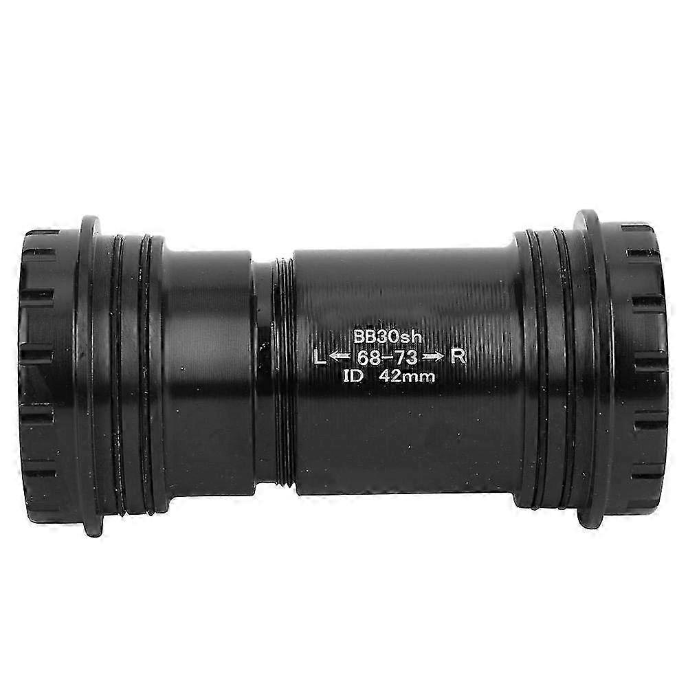 Alloy Thread BB30 Bike Bottom Bracket - for 24/24mm Crankset, 42mm Frame Shell (Black) - Screwin Locking