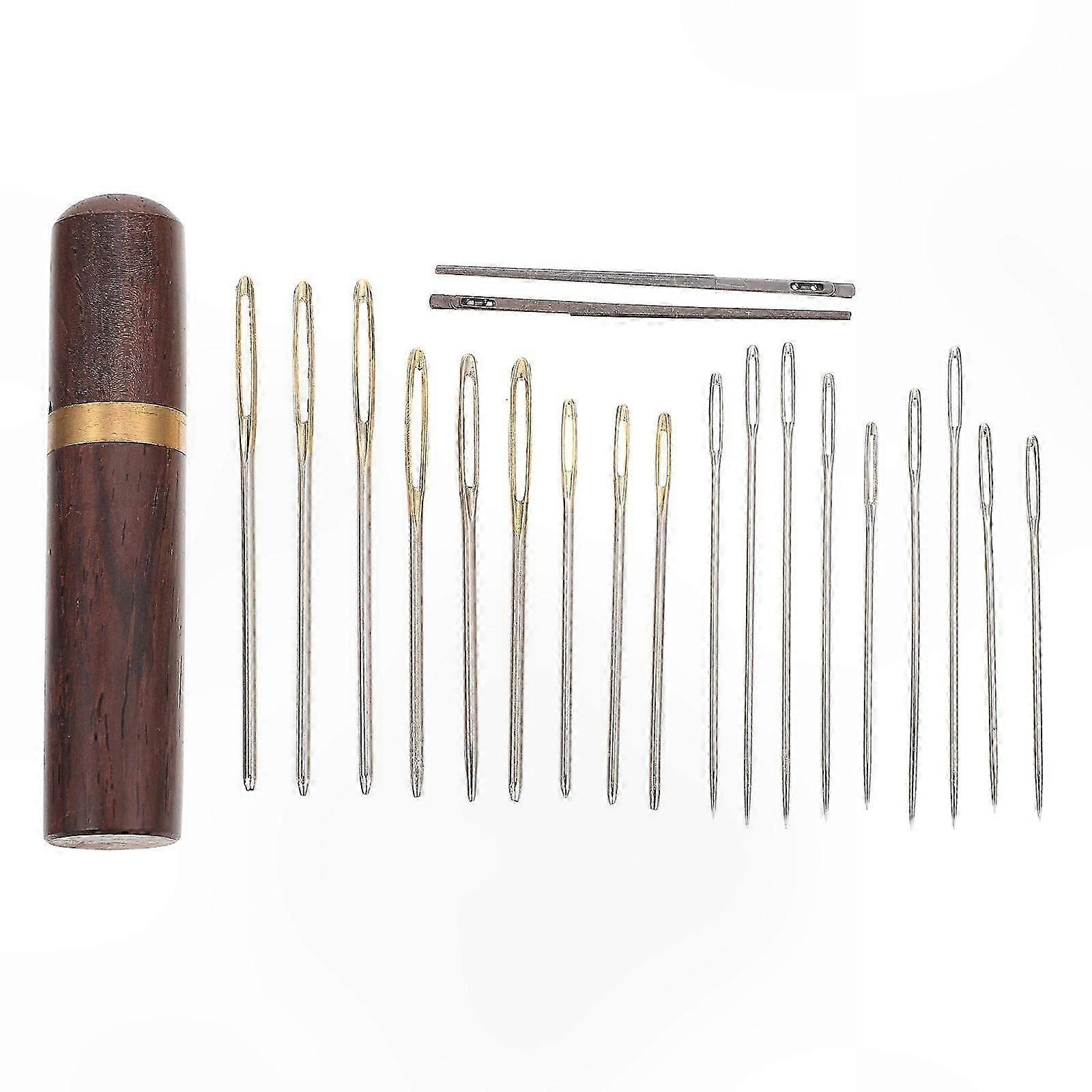 Leather Crafting Kit with 21 Needles for DIY Projects