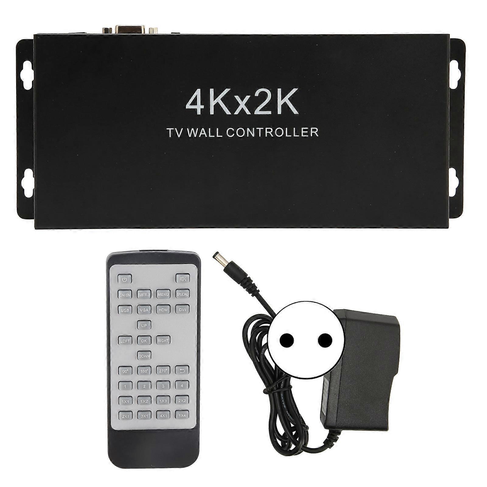 4K TV Wall Controller - 1 In 4 Out, Delayless Splicing, HD Multimedia Interface, EU Plug