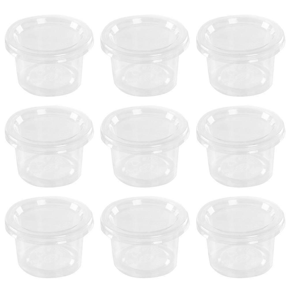 100pcs Disposable Lids for Condiment Cups and Sauce Containers