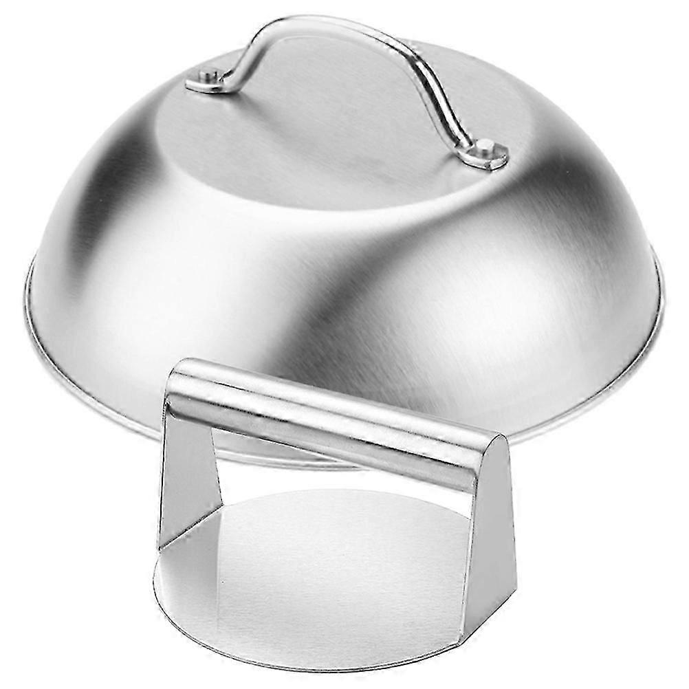 1 مجموعة برجر باتي برس الفولاذ المقاوم للصدأ برجر محطم الصحافة باتي ميكر الصحافة مع غطاء برجر