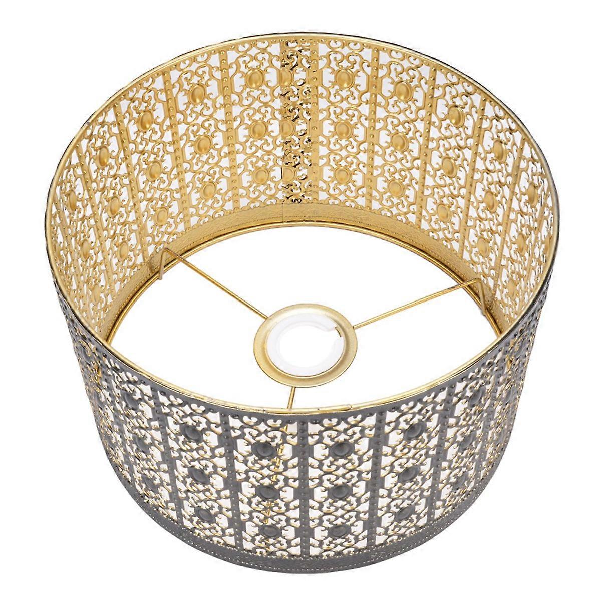 Metal Lamp Shade High Light Transmittance Modern Decorative Hollow Iron Lampshade for E14 E27 Bulbs