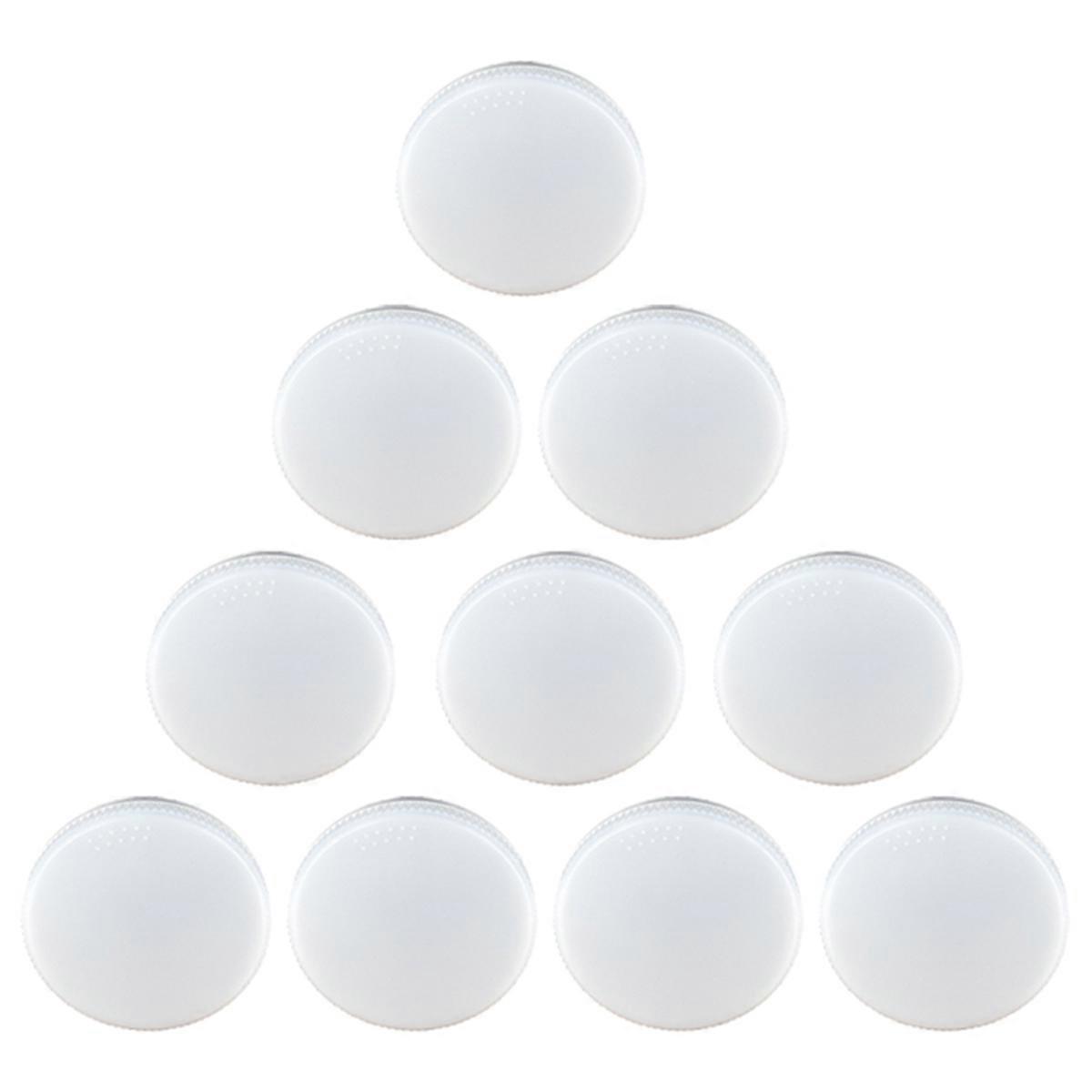10PC LED Flush Mount Ceiling Light 9W GX53 Base Energy Efficient Easy Install for Cabinets, Ceilings, Display Cabinets A