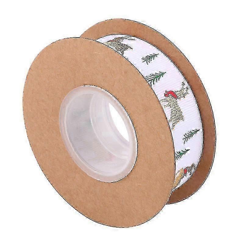 900X2.5cm White Ribbons & Trim 1 Roll Practical Craft Ribbon Diy Ribbon Printed Gift Wrapping Ribbon