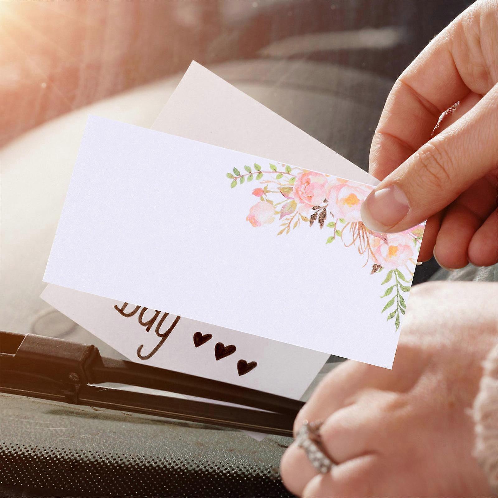 Name Place Cards Tented Shape Wedding Table Setting Stable Standing Easy to Stand 10.00X10.00X0.10cm 25Pcs