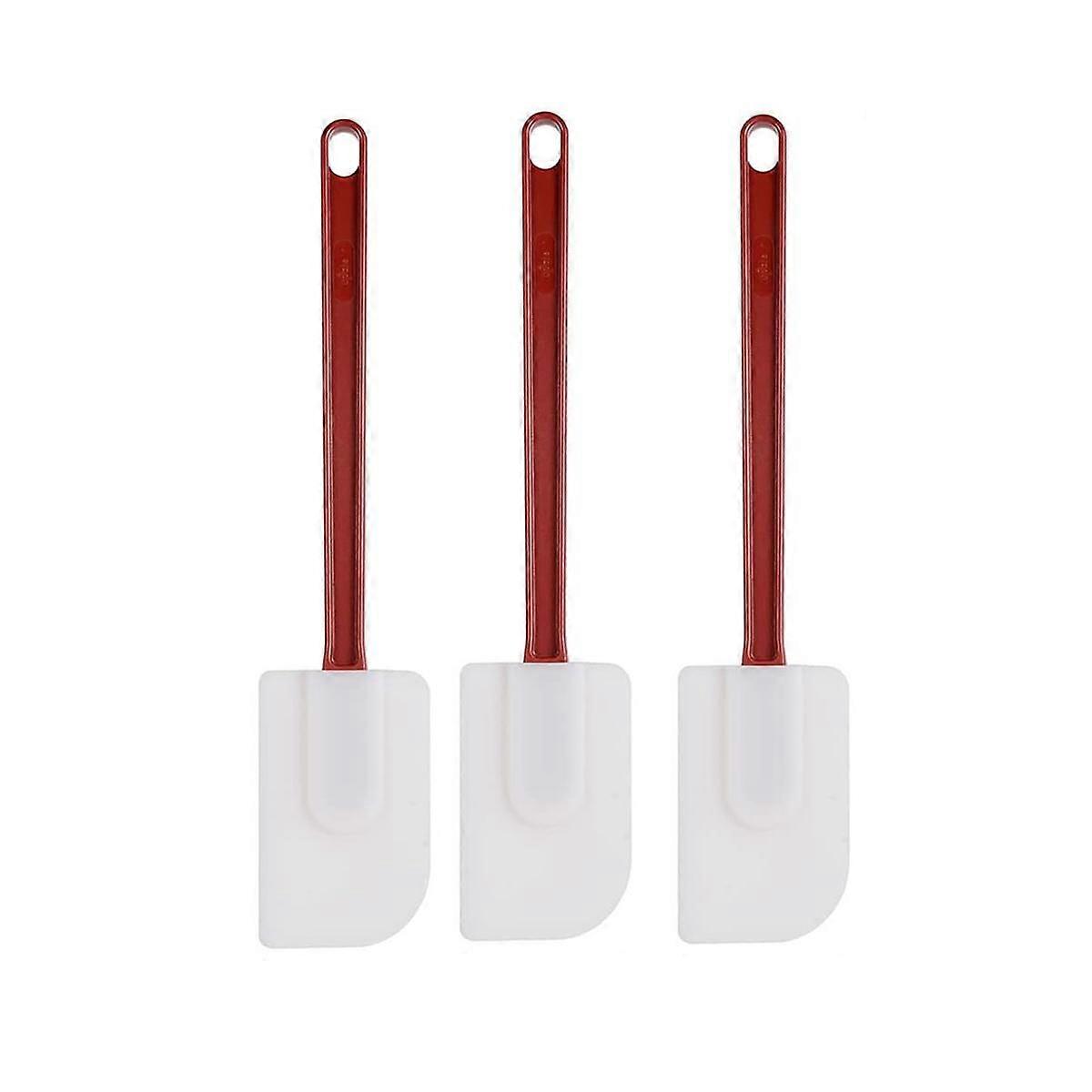 3Pack Espátulas Silicone Resistente ao Calor, Espátula de Silicone, Espátula de Borracha 10 Polegadas, Cozinha Use A