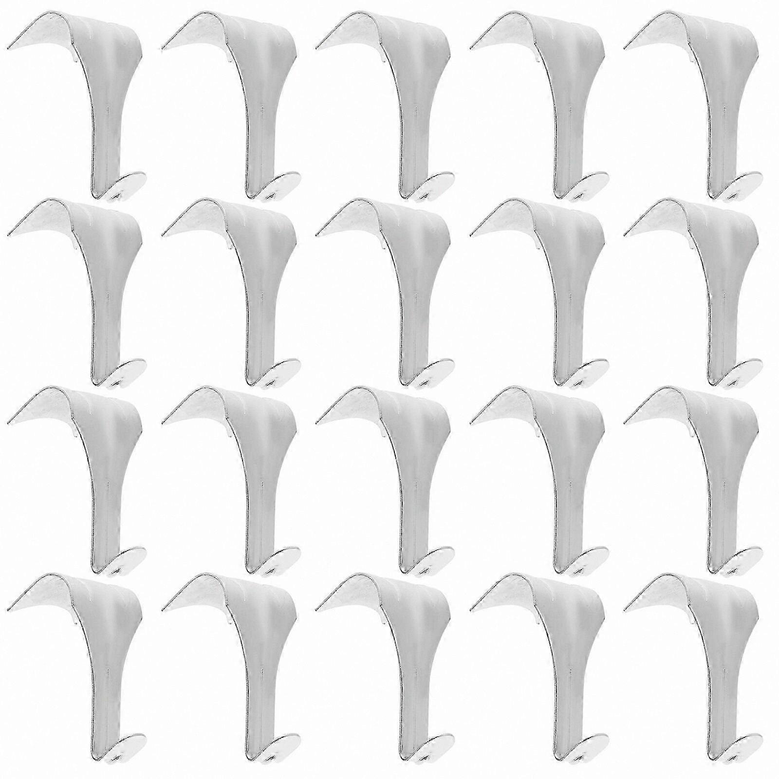 20-Pack Durable Zinc Alloy Hooks for Picture Hanging and Wall Display