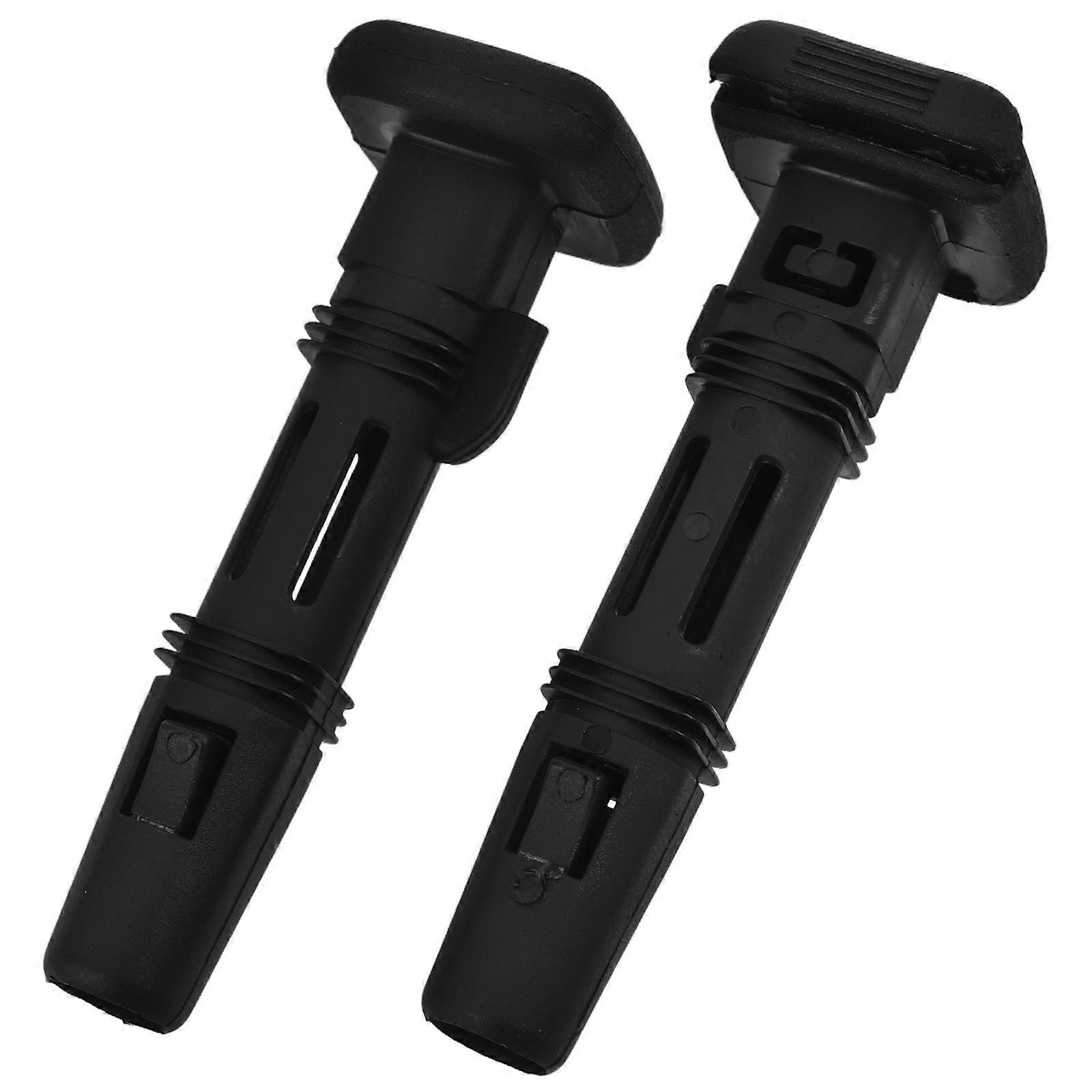 2pcs Adjustable Lockings Car Seat Headrests Guide Inserts Plastic Headrests Trim Headrests Post Guide for Front Rear Seats