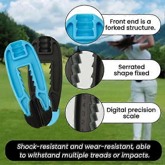 Golf Tee Height Tool Adjustable Tee Height Setter Elevator Tool Multi-functional Divot Repair Tool Ball Marker for Golf Enthusiasts