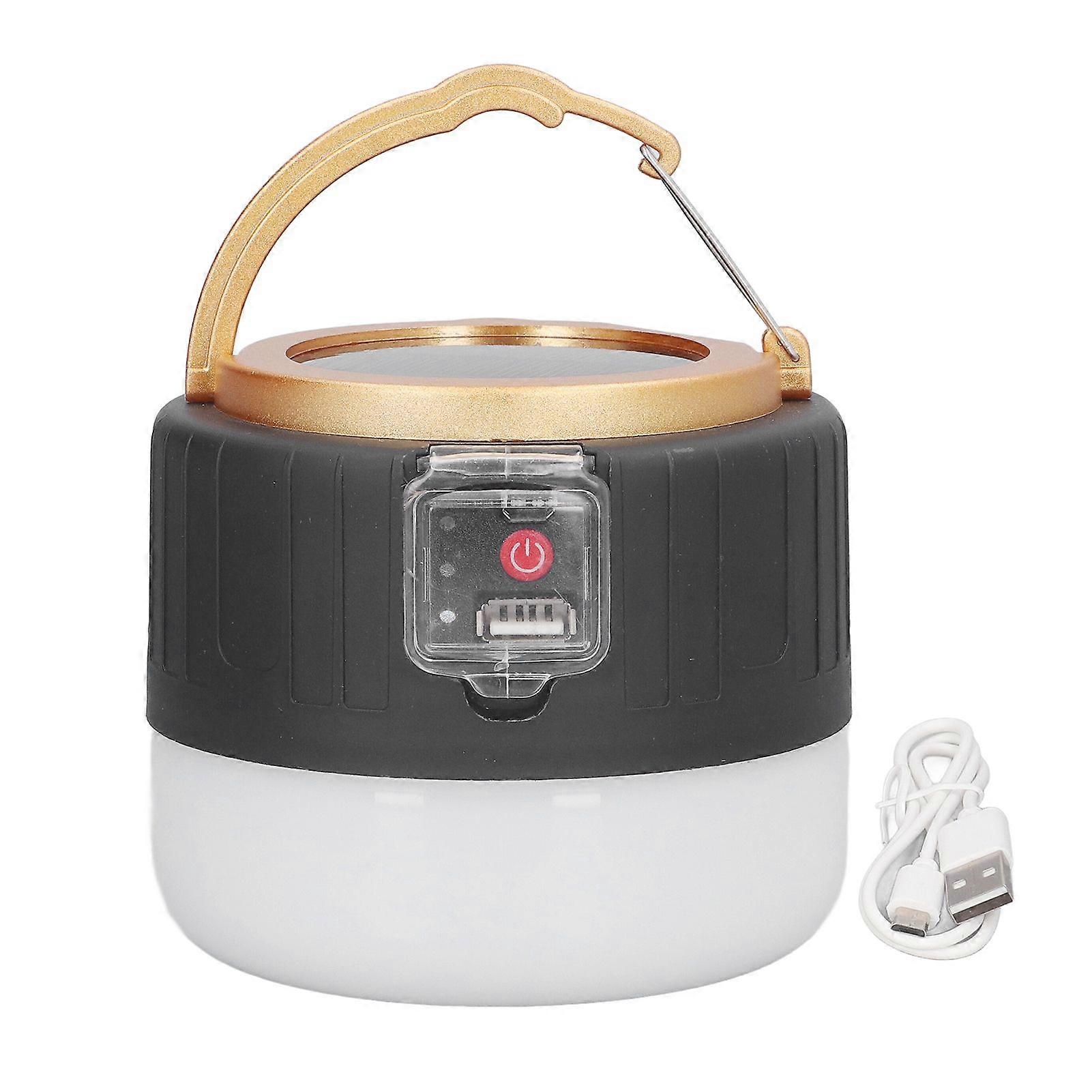 LED Camping Lantern with USB Interface, Multifunction Solar LED Light for Camping Emergency, BBQ, Hiking