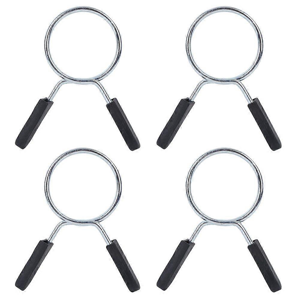 4Pcs Dumbbell Spring Clip Weightlifting Strength Training Lock Clamp Spinlock Barbell Collar Lockinner diameter 50mm