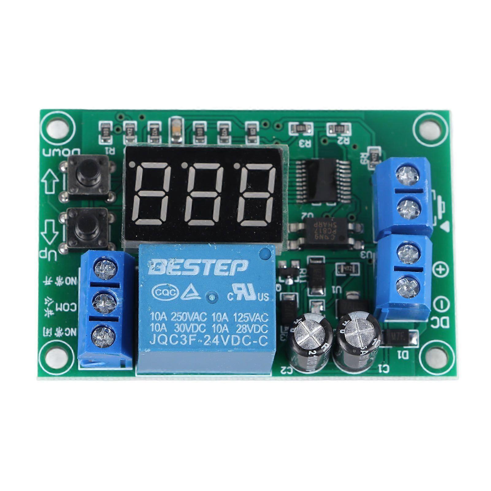 Timer Relay Module Digital Display 3 Digit 12V Programmable Button Adjustment Timer Relay Controller Board