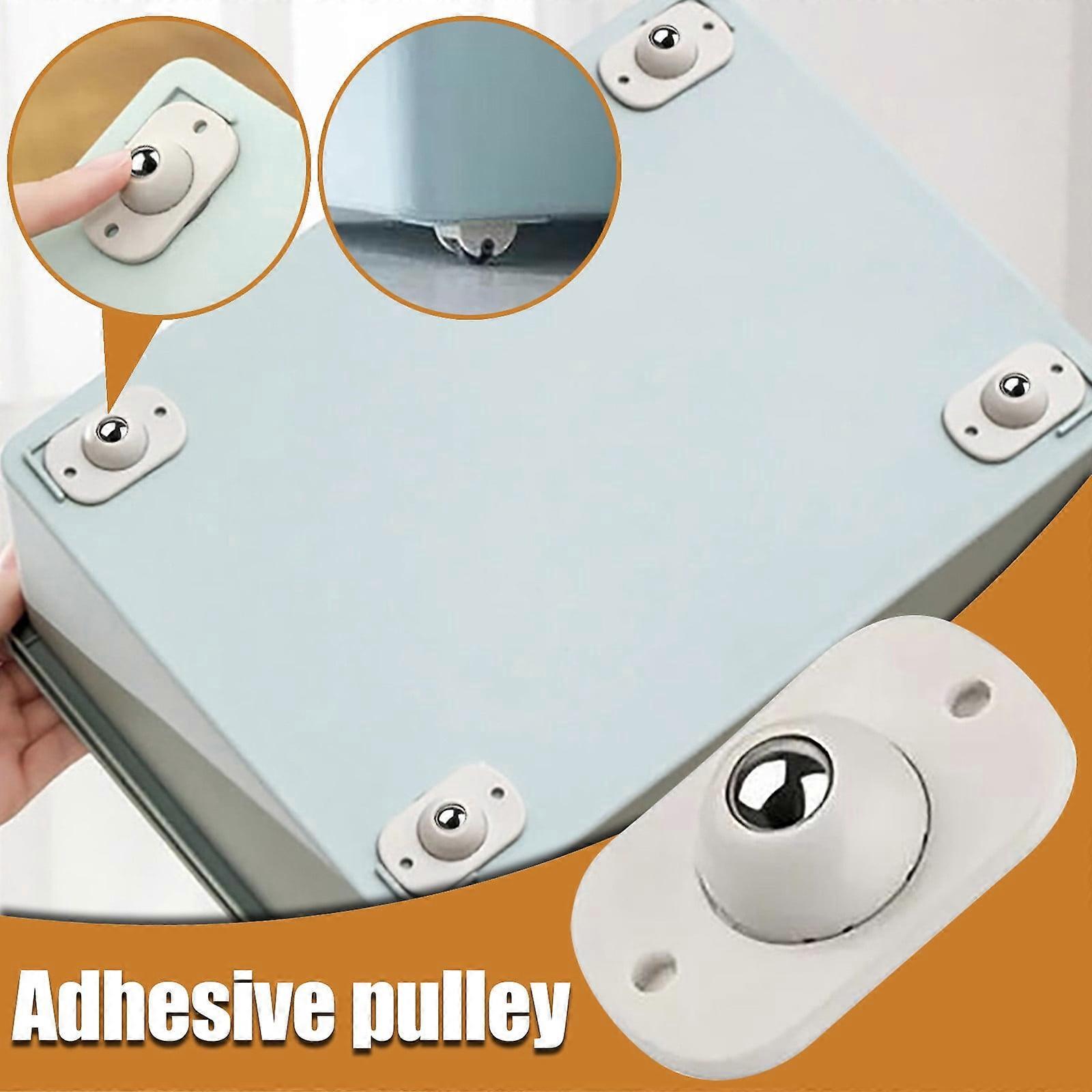 Xhegex Storage Box Bottom Pulley Can Rotate 360 Degrees Small Wheels,Home storage gift