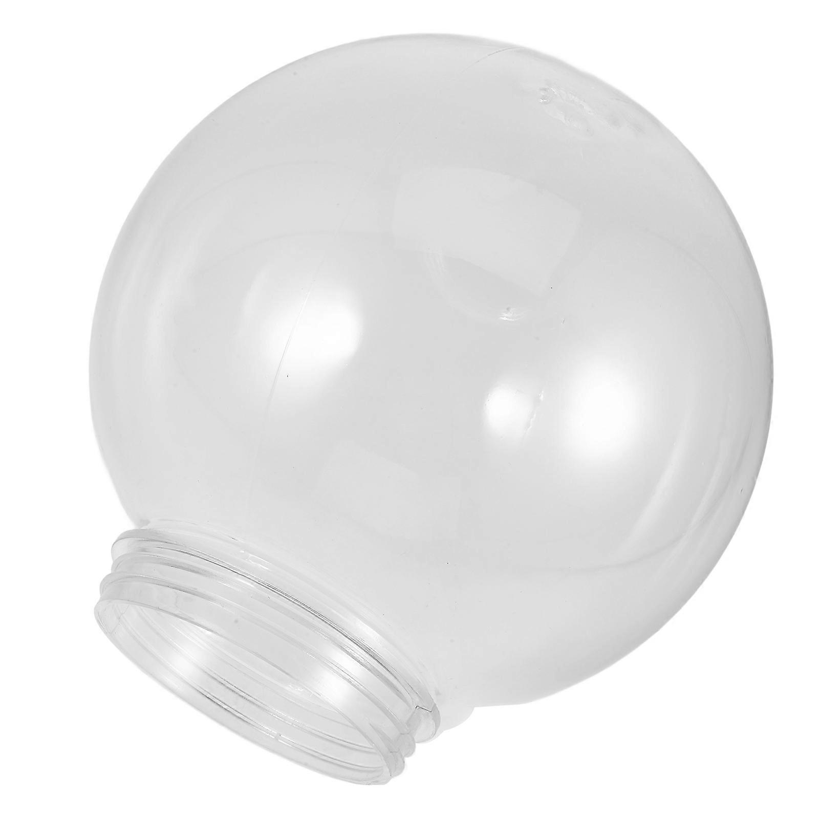 Elegant Acrylic Globe Shade For Garden Lighting Fixtures Outdoor Lamp Posts 20Cm Diameter Easy Installation Bright Illumination 2Pcs